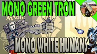 Mono Green Tron VS Deck Mono White Humans｜Blast Zone ｜Magic The Gathering Online Modern League Match