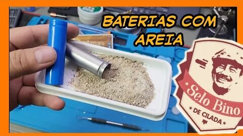 Bateria com Areia - Golpe do Power Banco de Areia - ⚠️CUIDADO⚠️