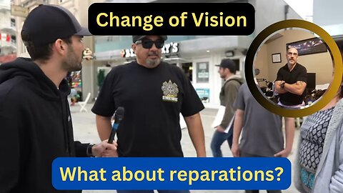 A man in L.A. asks people about reparations....
