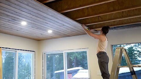 THIS IS WHAT WE DREAMT OF! Beautiful Ceiling In Our Off Grid Home