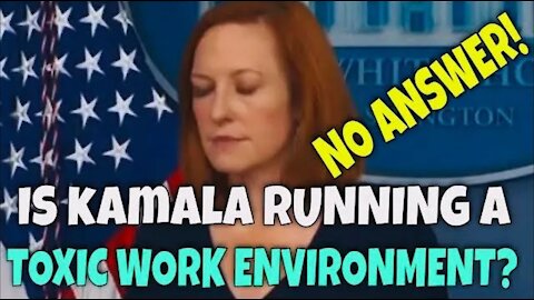 Jen Psaki Has no Response to Accusations of Kamala Harris Running a Toxic Work Environment as VP