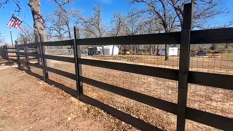 New Fence we built in September 2023