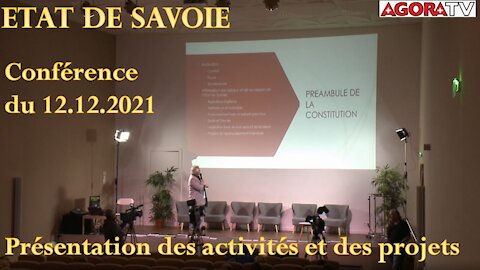 Conférence de l'Etat de Savoie - Présentation des actions et des projets - 12.12.2021