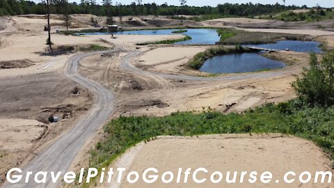 Quick and Dirty Drone Flyover Gravel Pit To Golf Course - 6-13-2021