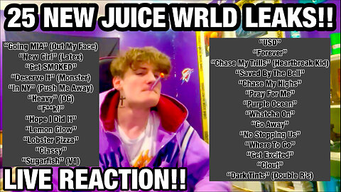 25 NEW JUICE WRLD LEAKS!! (Live Reaction/Review)