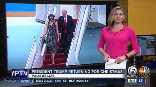 President Trump expected to be in Palm Beach for Christmas