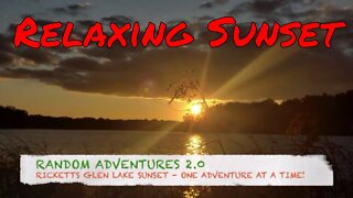 Beautiful Sunset Over Lake Jean + Ricketts Glen State Park + Pennsylvania