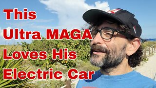 This Ultra MAGA Loves His Electric Car