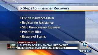 5 steps to financially recover from Hurricane Irma