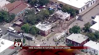 9 injuries reported after natural gas explosion, building collapse in Denver