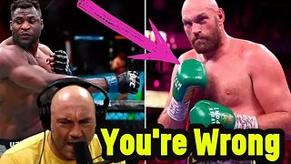 Francis Ngannou Claims Tyson Fury Cheats & Joe Rogan Checks Him