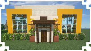 Modern House With Quartz and Yellow Concrete in Minecraft