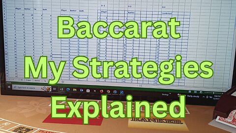 Baccarat: My Strategies Explained on 12292023. Baccarat Research.
