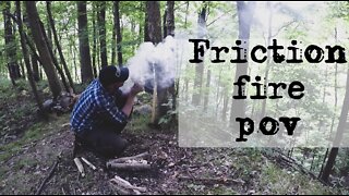 Bushcraft Friction Fire POV