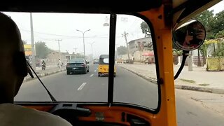 Daytime sightseeing in Kano, Nigeria on a Tuk-Tuk Car