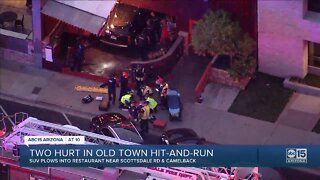 Two people hit after car crashes into DJ's bar in Scottsdale