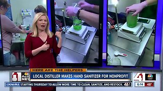 Restless Spirits distiller making sanitizer for nonprofits