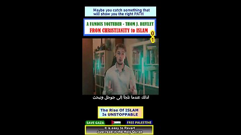 A FAMOUS YOUTUBER - THOM J. DEFILET FROM CHRISTIANITY to ISLAM 01 #why_islam #whyislam #whatisislam