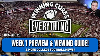 Week 1 Preview, TV Viewing Guide, Notre Dame TV #s, Most Likely Underdog winners & more!
