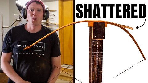 Making A 100 POUND BOW! ---"SHATTERED BOW" (PART 2)