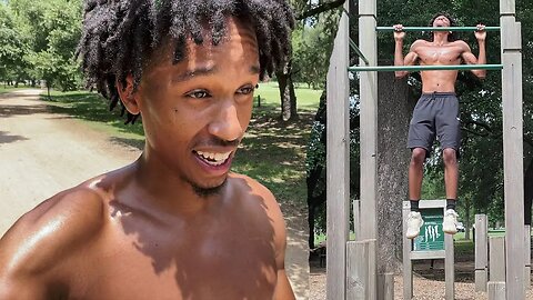 DONT TRY THIS AT HOME! (Working Out In 93° Weather) | IM DIFFERENT!