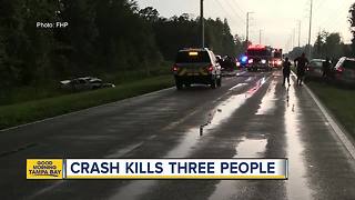 Three people killed in accident in Zephyrhills