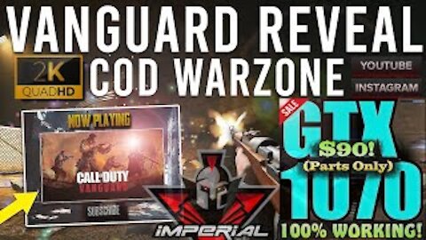 CoD: WARZONE *VANGUARD* Event + HYPE Trailer Remix! 🔥 Test: $99 (Parts Only) GTX 1070 [2K High]