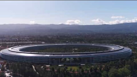 Aerial pictures of Apple's new California headquarters
