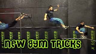 NEW GYM TRICKS - Parkour Gym Training