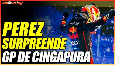 CHUVA ATRAPALHA A CORRIDA DO GP DE CINGAPURA E PEREZ VENCE COM AUTORIDADE F1 2022