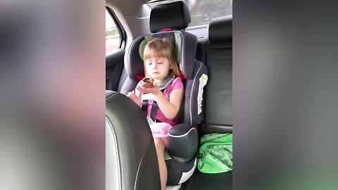 Funny Tot Girl Regrets Eating Chocolate Bunny’s Face