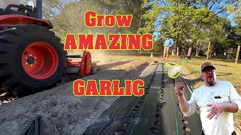 Planting Garlic, Building AMAZING Garden Rows & Tilling Up The Deer Plot.. All In A Days Work!