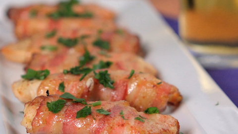 Honey-Glazed Bacon-Wrapped Chicken