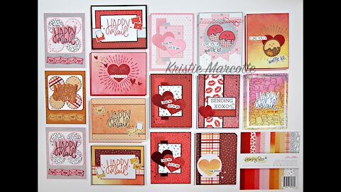 Honey Bee Stamps - Love Letters - 28 cards from one 6x6 paper pad