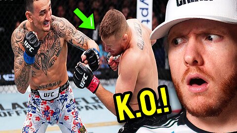 NON UFC fan reacts to Max Holloway KOs Justin Gaethje to Win the BMF Belt at UFC 300!