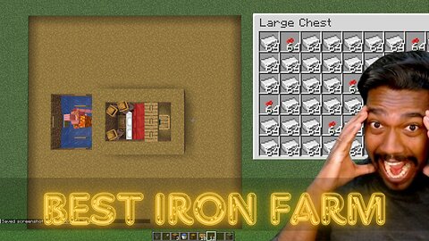 Best Early Game Iron Farm for Minecraft 1.21