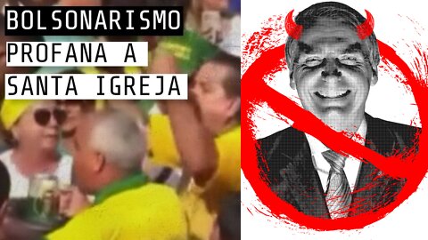Bolsonaristas profanam a Igreja Católica no dia da Padroeira do Brasil
