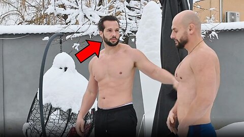 Tristan Tate Confronts FREEZING Ice Pool Challenge 🥶