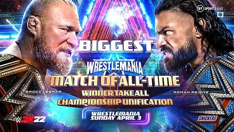 Roman Reigns Vs Brock Lesnar WrestleMania. | WWE