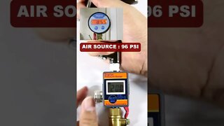Lematec air flow valve with digital pressure gauge, easy to use for air tools #shorts