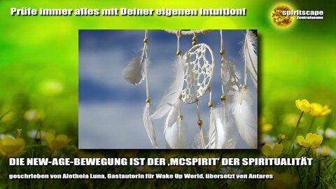 DIE NEW-AGE-BEWEGUNG IST DER ,MCSPIRIT’ DER SPIRITUALITÄT