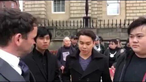 Hong Kong Protesters Edinburgh Protesting Chinese Communist Party's Extradition Guerilla TV Channel