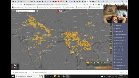 Repost RADAR! - Satellites showing HEAT / Fire USA to INDIA and CUBA - WHY?? Zoom Earth : 04/27/22