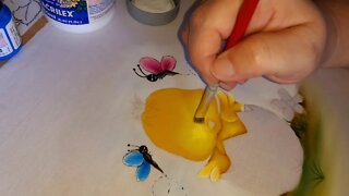 Como pintar patinha Pintura em Tecido 2