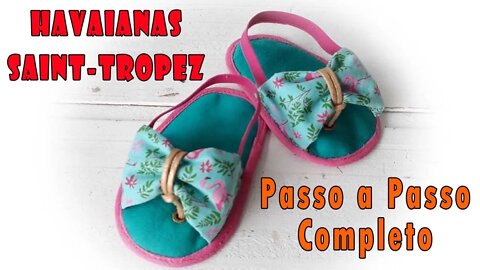 Como Fazer Havaianinhas para bebê (Passo a Passo)