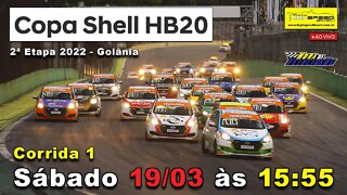 COPA SHELL HB20 | Corrida 1 - 2ª Etapa 2022 | Ao Vivo