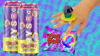 RYSE Energy Drink Ring Pop Flavor Taste Test & Review