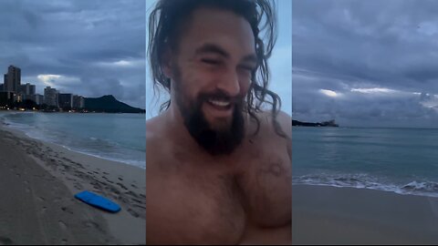 Jason Momoa at the Beach: ALOHA KAKAHIAKA | Mananalu, Aquaman 2 Screenings