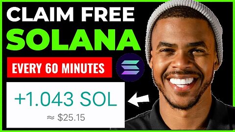 Claim Free 1 Solana Coin Every 60 Minutes | no mining no investment