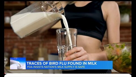 Traces of bird flu found in milk